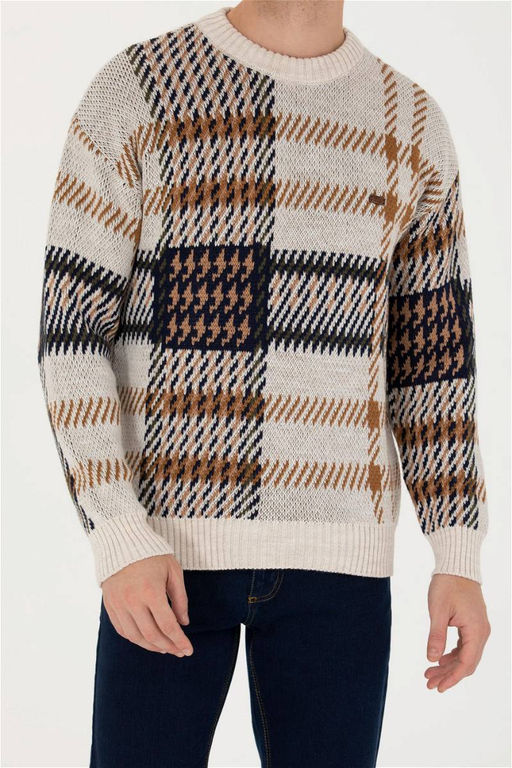 U. S. Polo Assn / Мужской свитер из каменного меланжа - U.s. polo assn фото 13