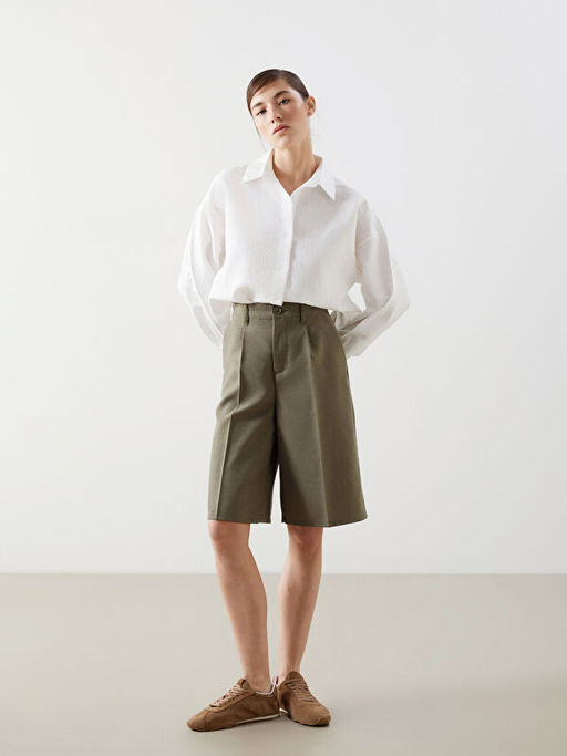?izgili Oversize Poplin Kad?n G?mlek