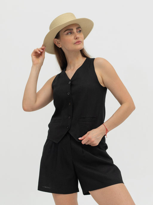 жилет ЛЕН  с ХЛОПКОМ - Трика фото 5