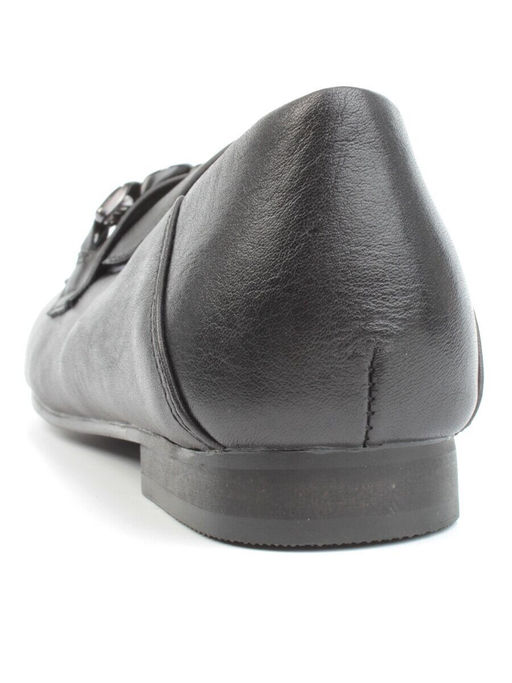 03-DCO117-1 BLACK Лоферы женские (натуральная кожа) - Фабричный китай фото 5