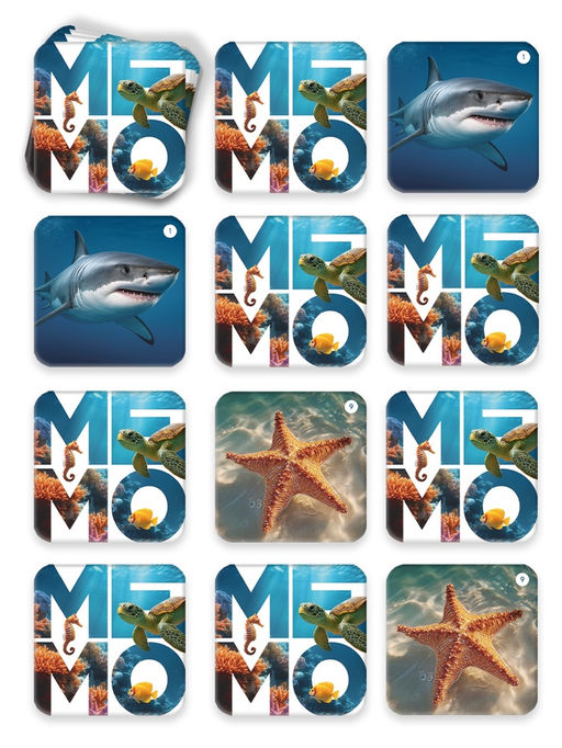 Настольная игра «Мемо. Подводный мир», 50 карт, 5+