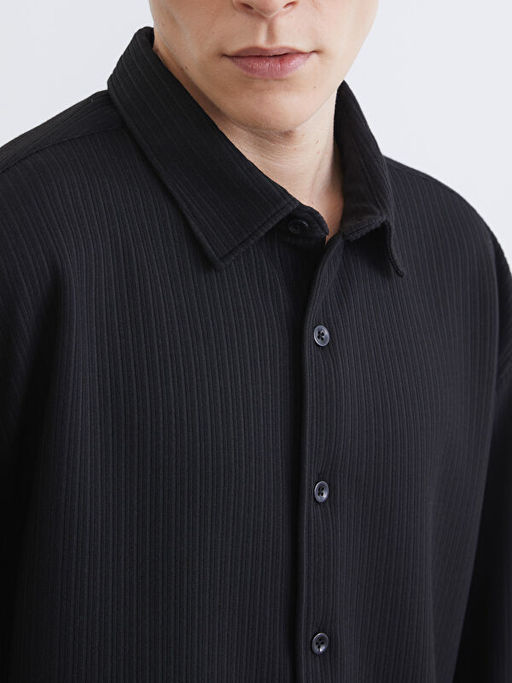 Regular Fit ?izgili Erkek G?mlek