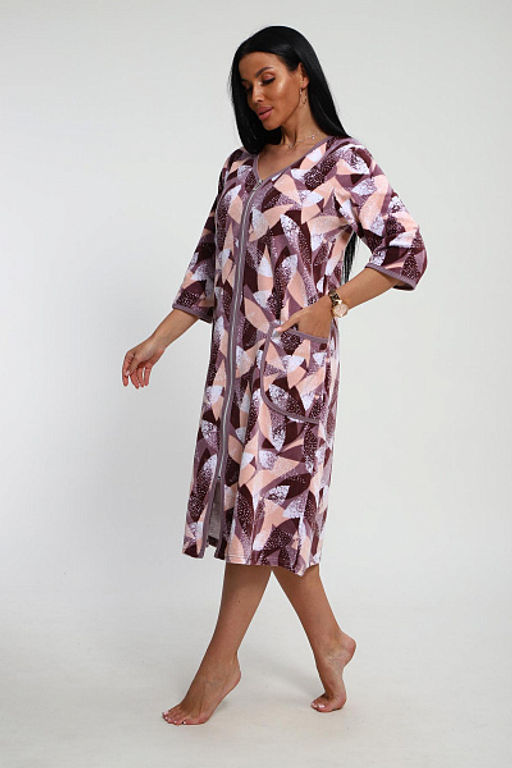 Халат велюровый на молнии (941-6) - Плиона фото 212