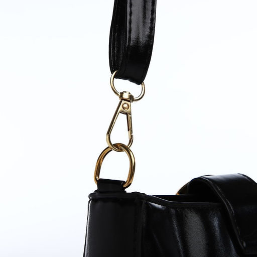 Сумка-багет на молнии, цвет черный - Simaland фото 5