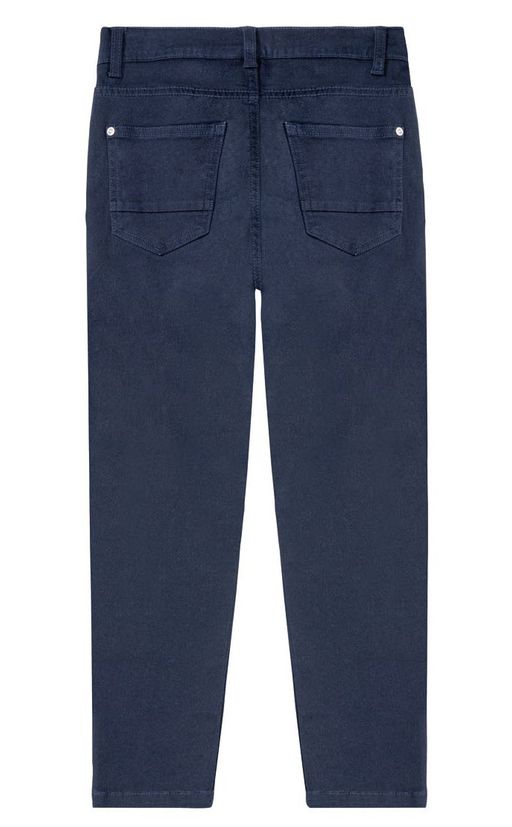 Брюки из твила для мальчика PEPPERTS узкий крой, синие  фото 2