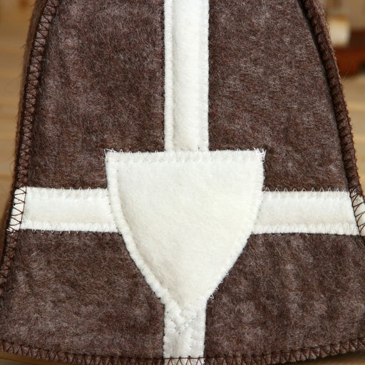 Шапка для бани Крестоносец, коричневая - Simaland фото 2