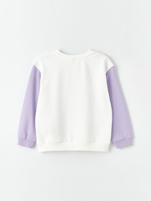 Bisiklet Yaka Nak??l? Uzun Kollu K?z ?ocuk Sweatshirt - Waikiki фото 2