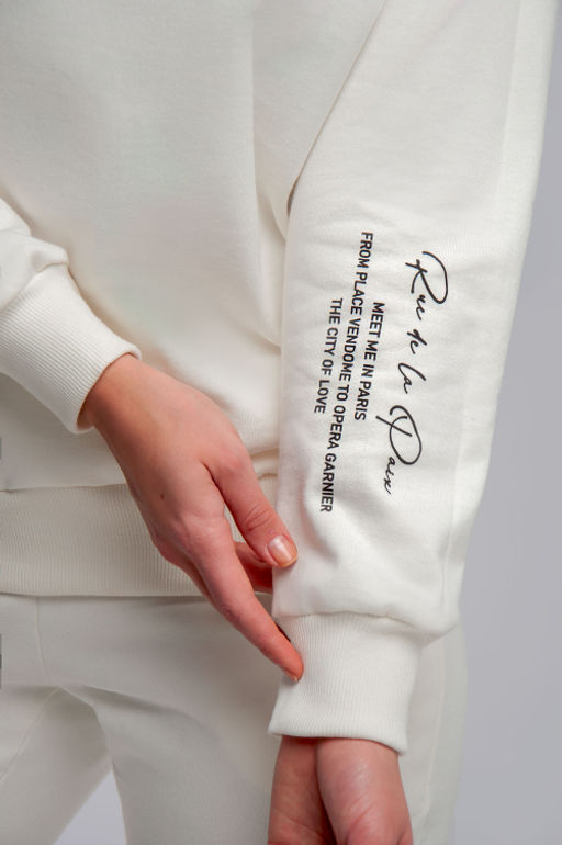 Арт. 2532 Костюм с брюками женский 44-50 (4 шт) Цвет:верх-молочный, низ-молочный - Калинка фото 6