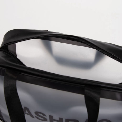 Косметичка-сумка на молнии для бассейна, большая, с ручками, с принтом Washbag, чёрная - Simaland фото 3