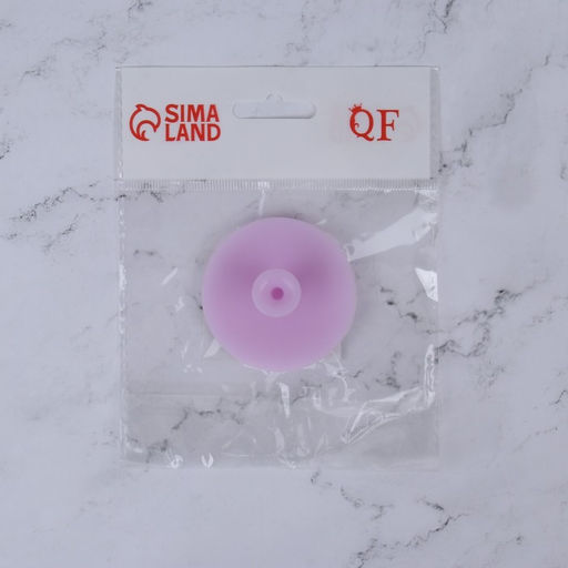 Щётка для умывания «Круг», силиконовая, на присоске, d=5.5 см, МИКС