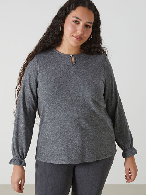 Bisiklet Yaka Kad?n Bluz