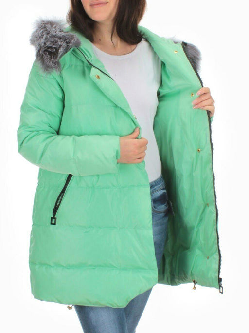 15113 GREEN Куртка зимняя облегченная женская (150 гр. холлофайбер) - Fashion фото 6