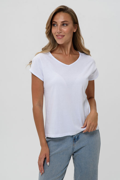 7158/1 однотон футболка женская