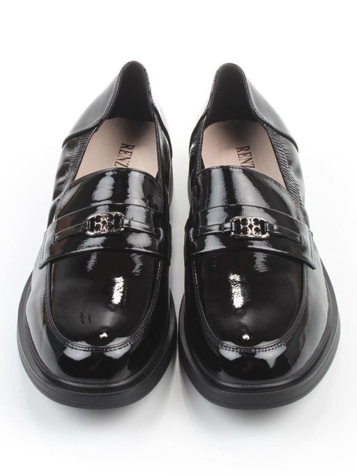 03-DEB103-3 BLACK Лоферы женские (натуральная кожа)