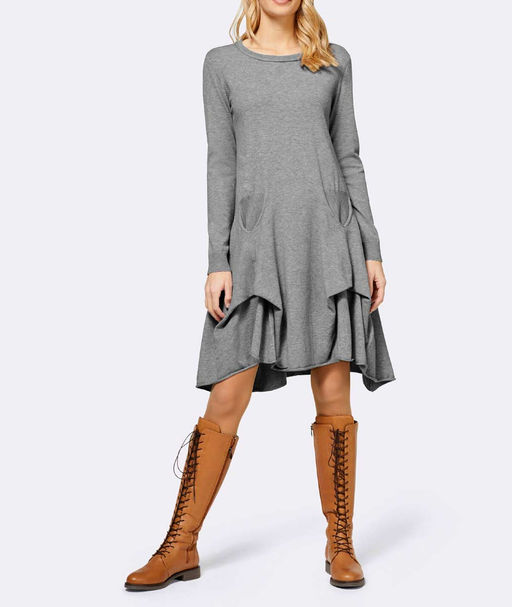 Платье, серое - Linea tesini фото 3