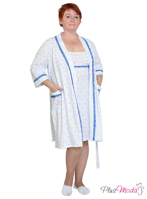 Халат Модель №116 размеры 44-84 - Plusmoda фото 3