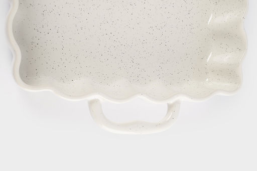 Форма для запекания, 26х26 см, керамика, квадратная, белая, в крапинку, Bagel - Anna lafarg фото 6