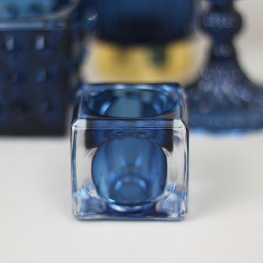 Цена за 4 шт. Подсвечник "ICE" 5*5 см, Синий