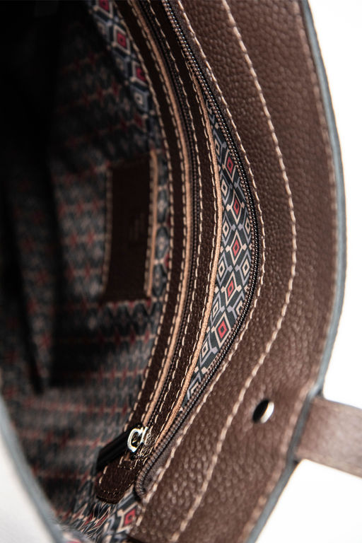 Сумка с аппликацией ДС-517-303 мокко - Protege фото 5