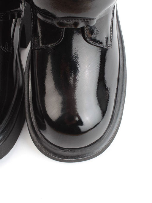 04-HSM710 BLACK Ботинки зимние женские (натуральная кожа, натуральный мех) - Фабричный китай фото 10