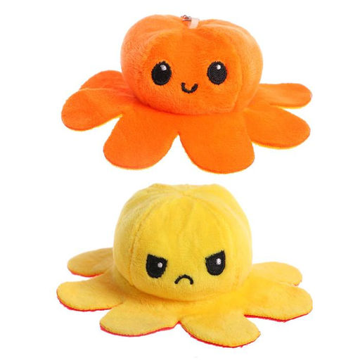 Мягкая игрушка-трансформер «Осьминог-перевёртыш», 12 см, на брелоке, МИКС