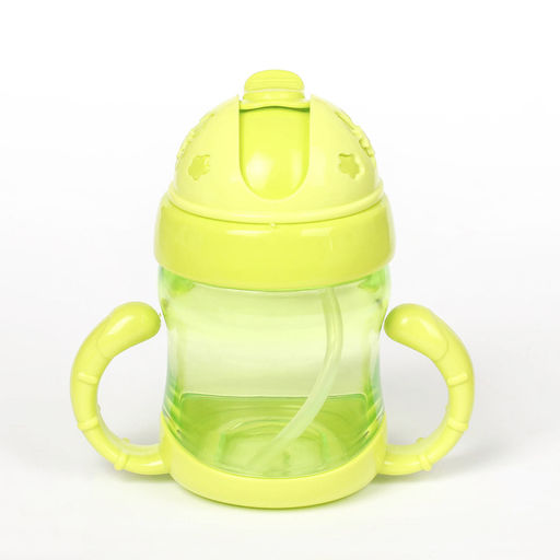 Поильник детский с трубочкой, 200 мл, с ручками, цвета МИКС - Simaland фото 5