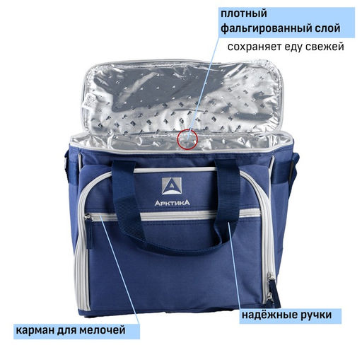 Термосумка "Арктика", с набором для пикника на 4 человека, 13.5 л, 31 х 34 х 24 см