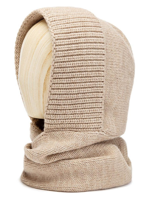 Капор жен. шерсть+акр LB-N88056 beige melange - Labbra фото 5