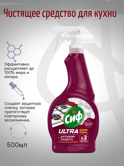 СИФ крем-пена Ultra Антижир 500мл