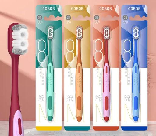 Многофункциональная спиральная одинарная зубная щетка с мягкой щетиной