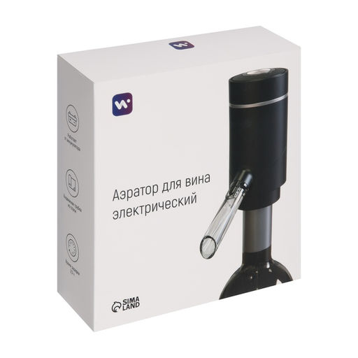 Аэратор для вина Windigo WWA-01, 10 Вт, электрический, АКБ, черный  фото 11