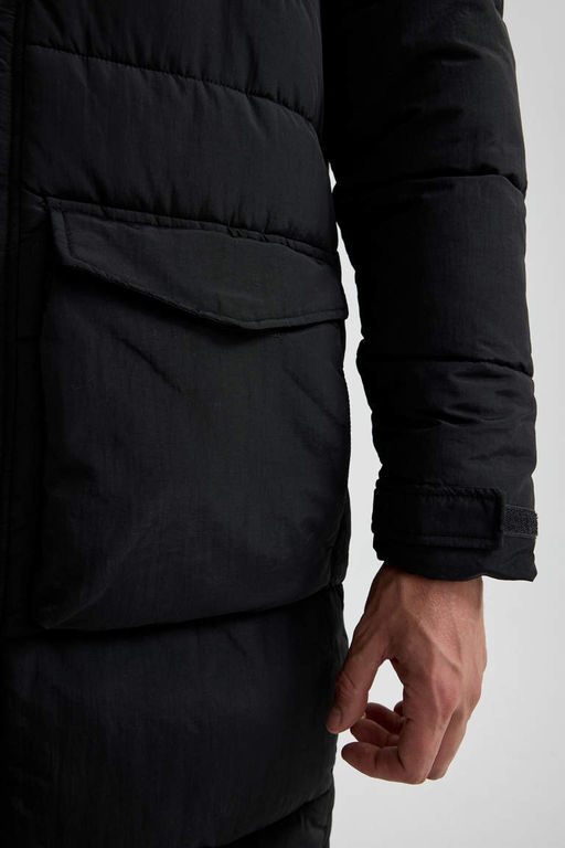 Водоотталкивающая куртка-пуховик с капюшоном. Парка - Defacto фото 6