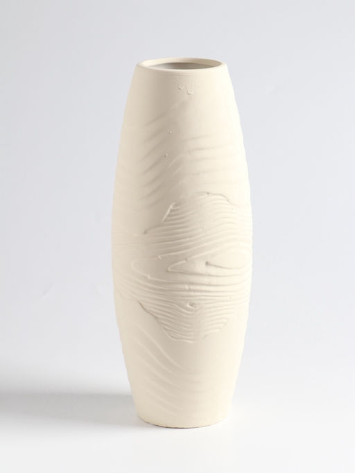 Ваза для цветов «Бего», классик, 27×9 см, керамика, бежевая