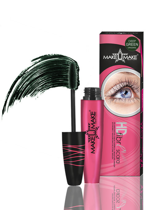 Фибро-Тушь для ресниц - Черно-зеленая - Make u make фото 2