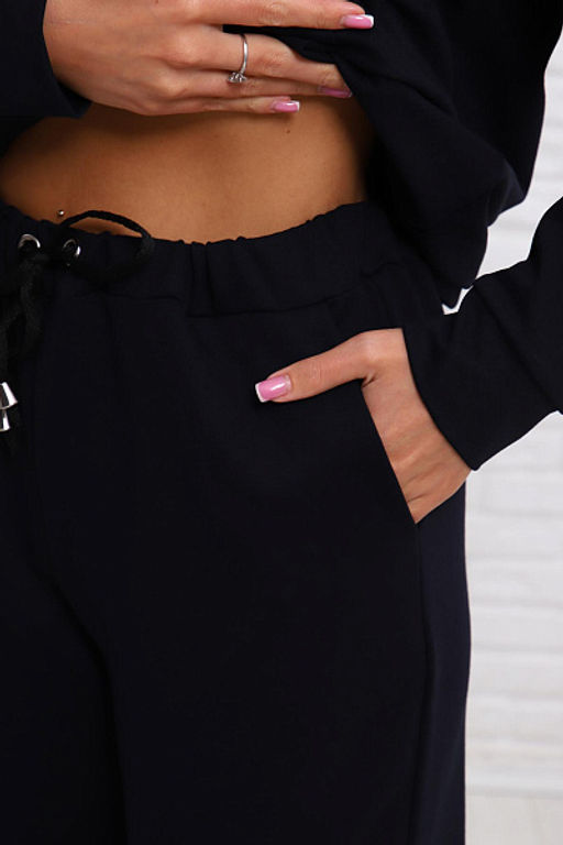 Костюм с брюками, футер с лайкрой 2-х нитка (00907, темно-синий) - Плиона фото 19