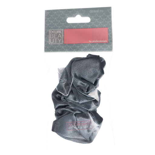 Резинка для волос из ткани, цвет серо-голубой (1 шт.) DEWAL BEAUTY DBR6376-2  фото 2