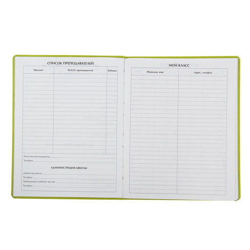 Премиум-дневник универсальный, для 1-11 класса Vivella «Цветы», обложка искусственная кожа, зелёный