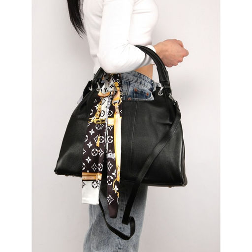 Сумка женская натуральная кожа GU 2033-3719, 3отд, плечевой ремень, черный 263135