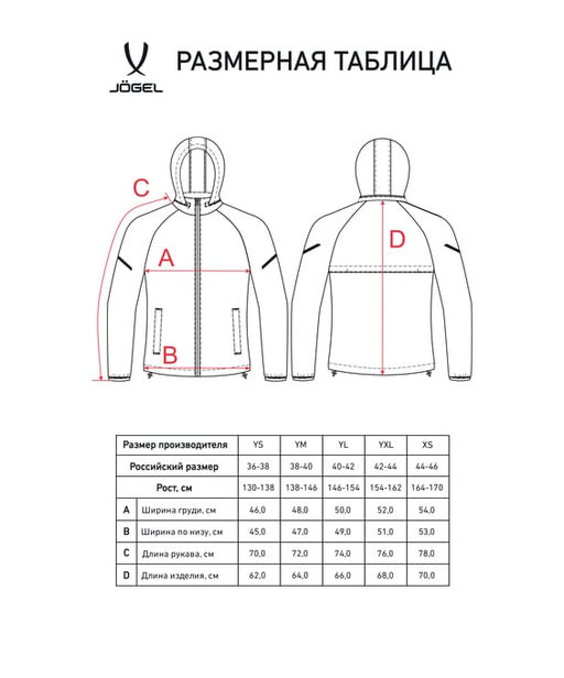 Куртка ветрозащитная CAMP 2 Rain Jacket, серый, детский - Jogel фото 12