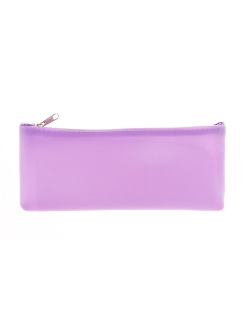 Пенал школьный на молнии Calligrata Космонавт, 1 отделение, плоский, с рисунком, ПВХ, фиолетовый  фото 3