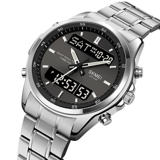 Часы наручные Skmei мужские электронные 2049silver-black
