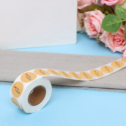 Наклейки крафт в рулоне Home made ,500 шт., 2.5 ? 2.5 см