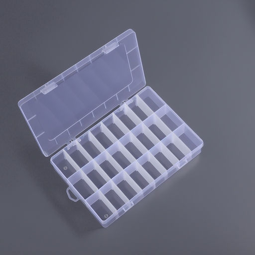 Органайзер для мелочей, передвижные ячейки, 24 ячейки, 19.7×13.3×3.5 см, МИКС