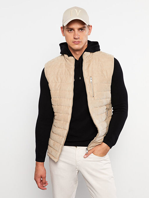 Slim Fit Dik Yaka S?et Erkek Yelek