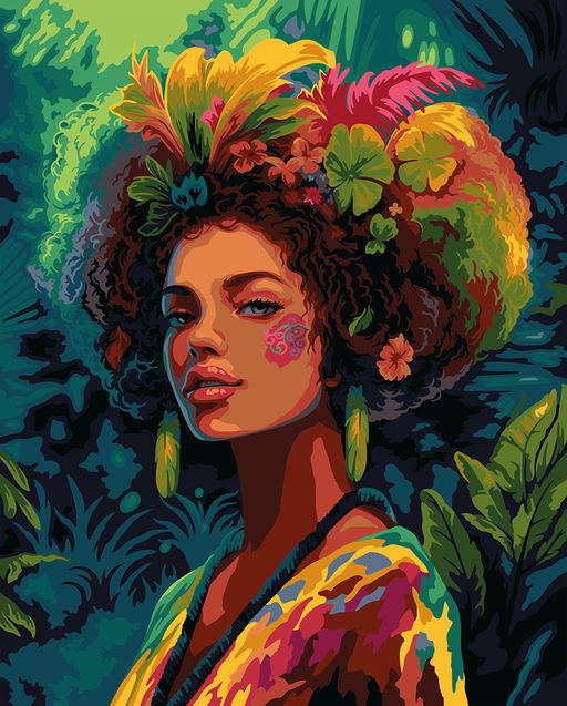 ФРЕЯ PNB/PL-345 Набор для раскрашивания по номерам 50 х 40 см Цвета души