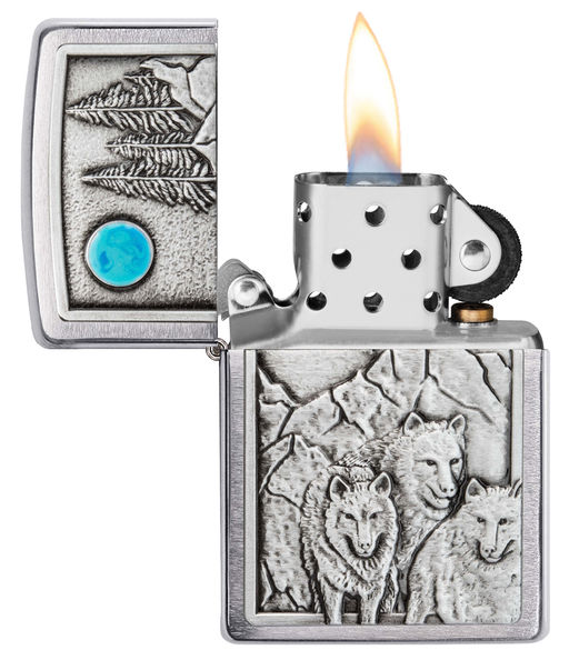 Зажигалка ZIPPO Волки | Wolf Design 49295  фото 3
