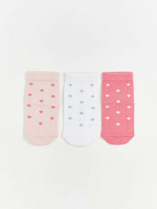 Puantiyeli K?z ?ocuk Soket ?orap 3l?