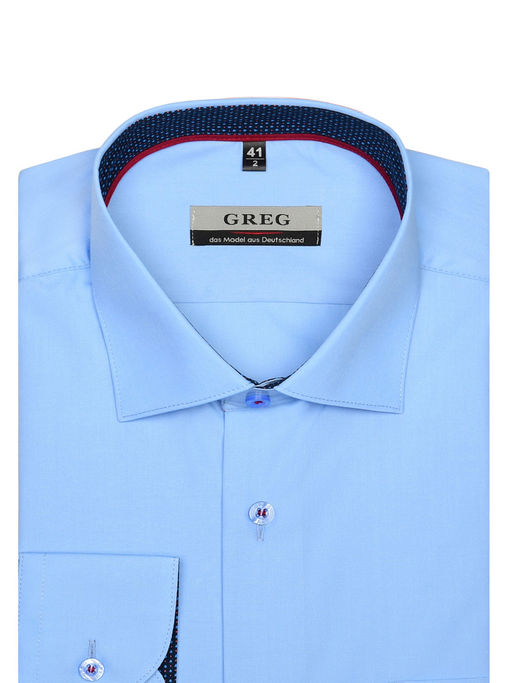 Сорочка мужская длинный рукав GREG 220/119/BL/2p  фото 3