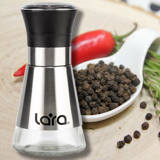 Мельничка для перца 100мл, сталь + пластик (LR08-70) /LARA/  фото 3