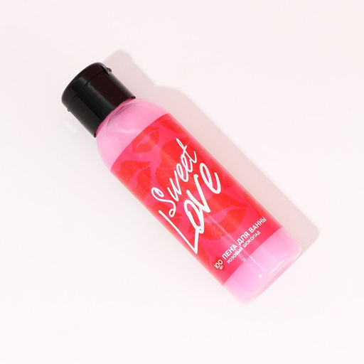 Пена для ванны Sweet love, 100 мл, аромат розового шоколада, Чистое счастье  фото 3